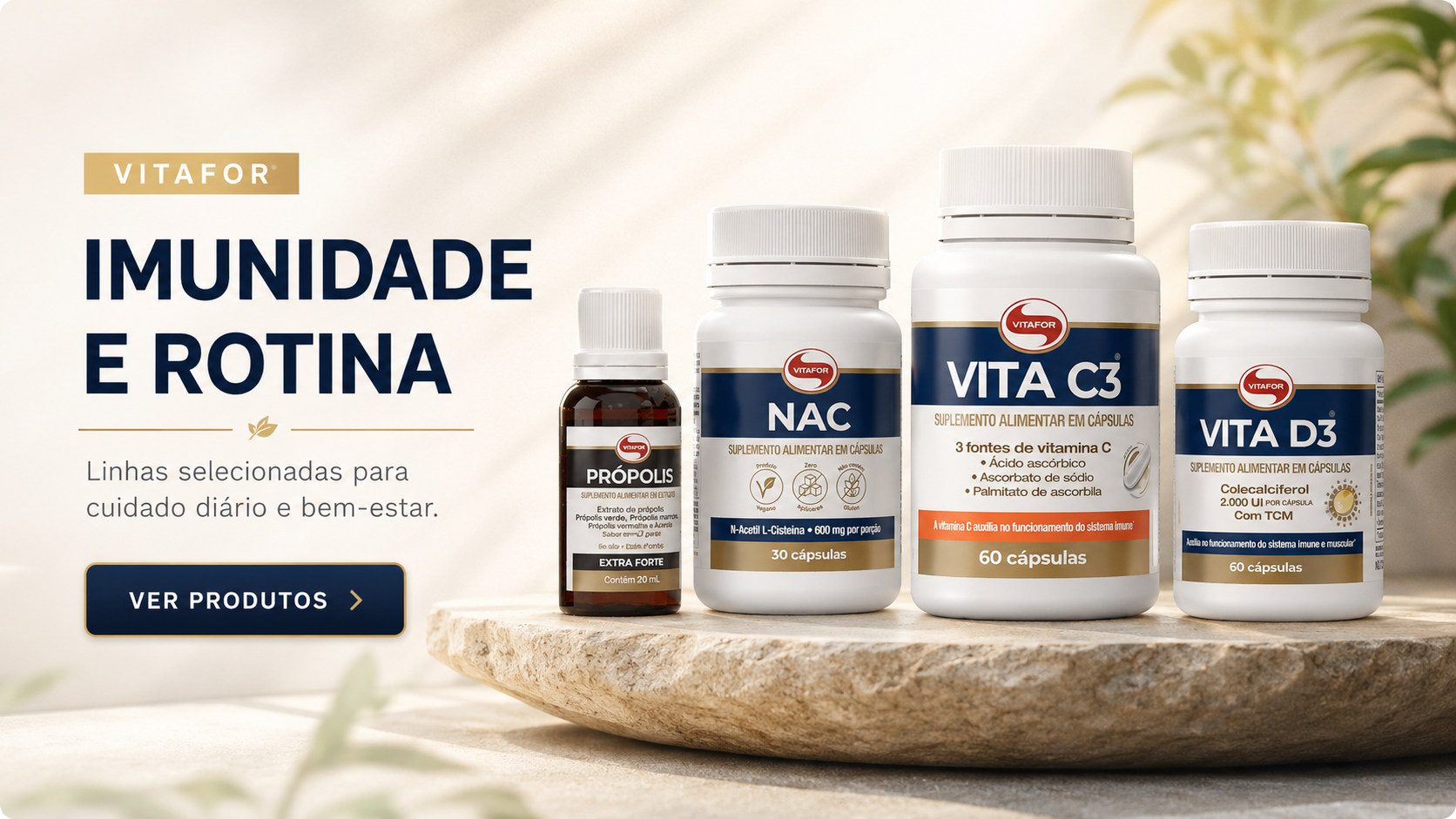 Linha Vitafor imunidade e rotina