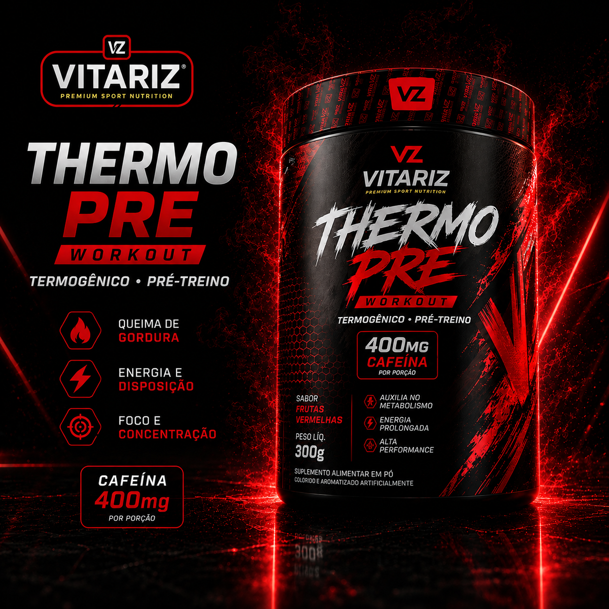 Pré-treino Thermo Pre Vitariz